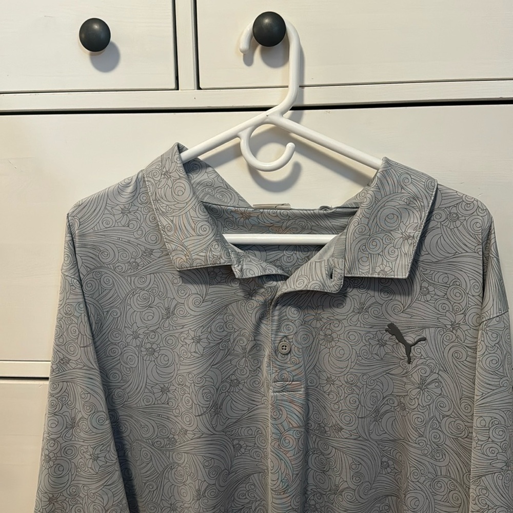 Puma, Gray men’s dry fit polo 3x